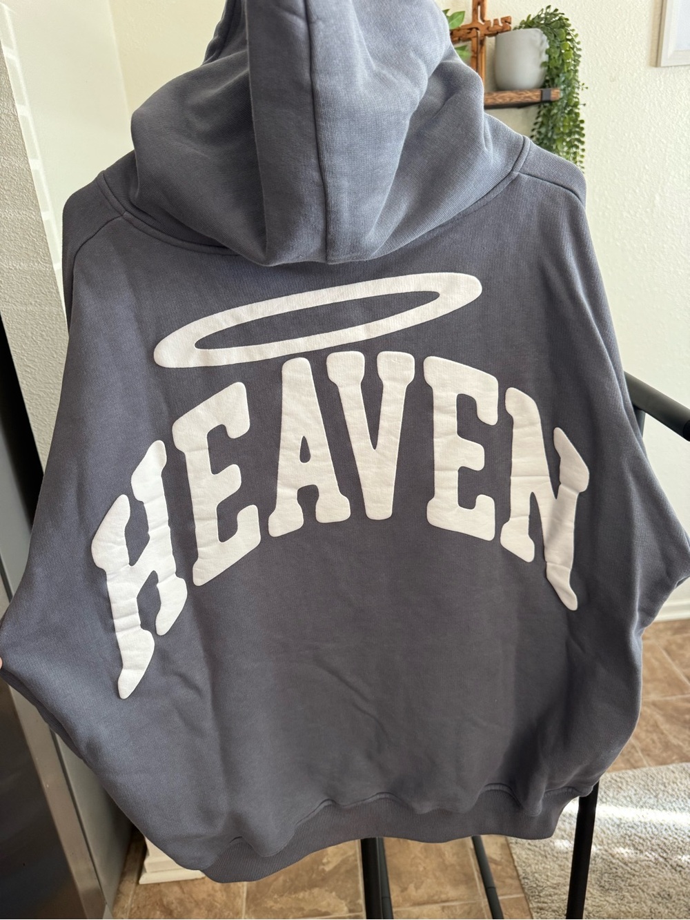 Heaven Gray "SEND 'EM 2" Graphic Hoodie Sz XL Used - Picture 2 of 4